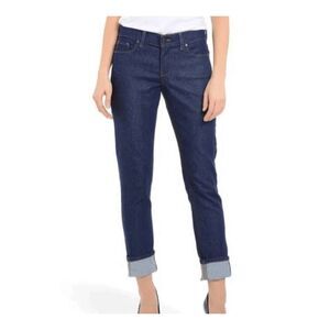 MOTT & BOW Boyfriend Jeans in Ludlow Resin Dark Wash sz 30x30